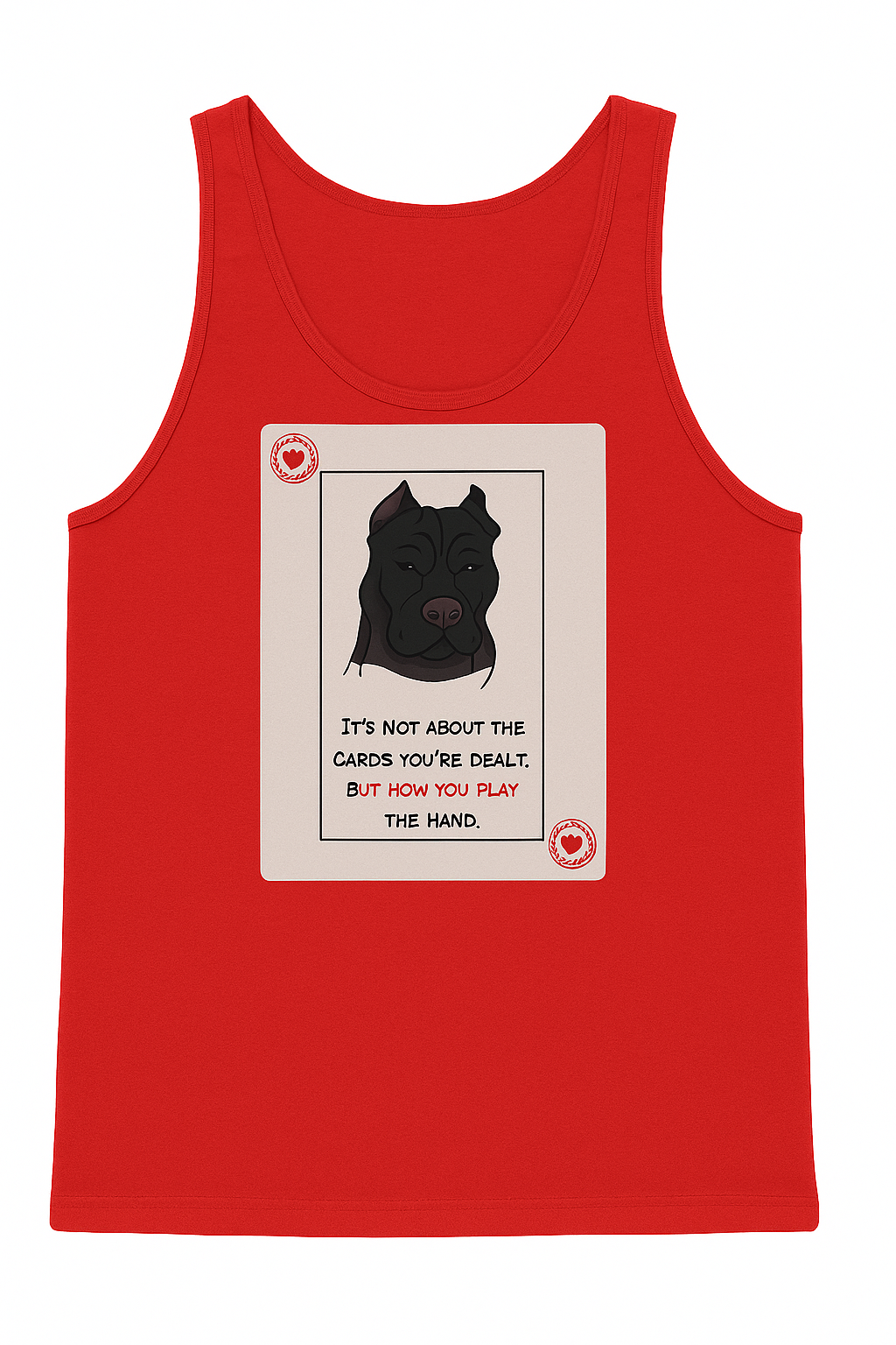 Tank Top (Card Logo) - Red