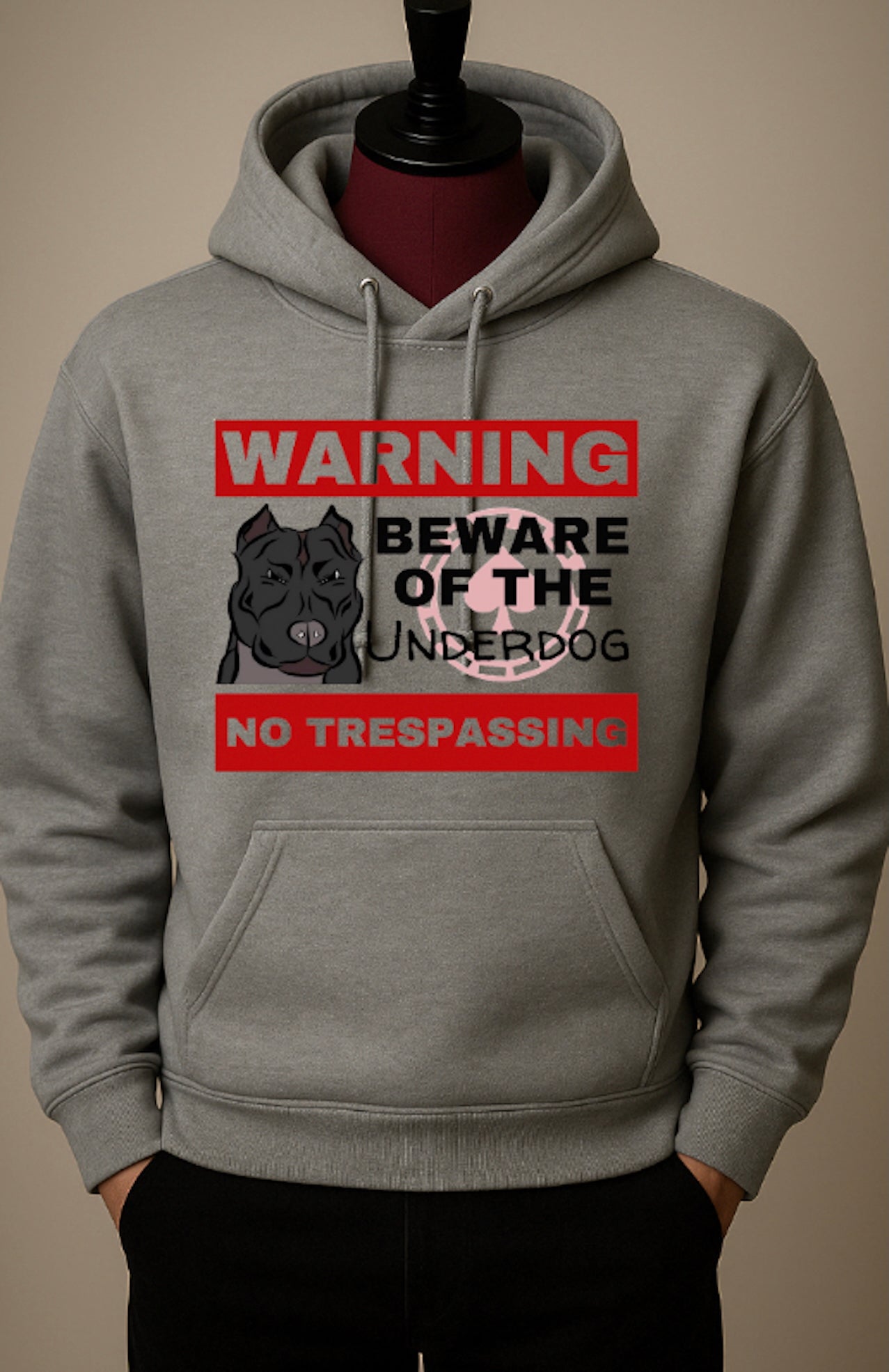 Pullover Sweatshirt (Big Logo) - Grey