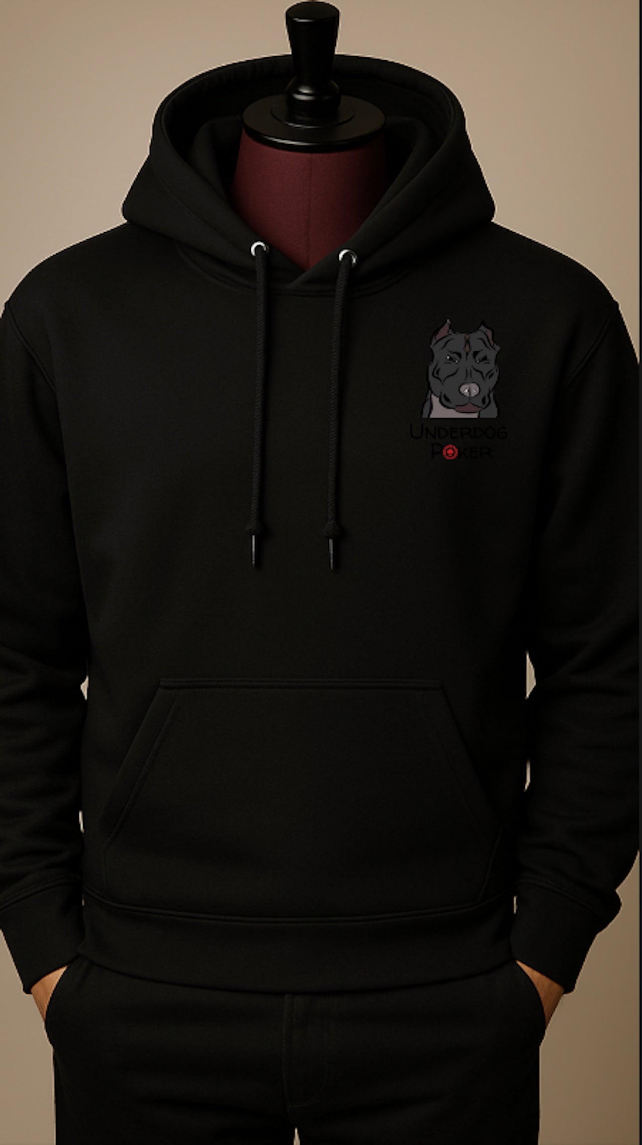 Pullover Sweatshirt (Pocket Logo) - Black