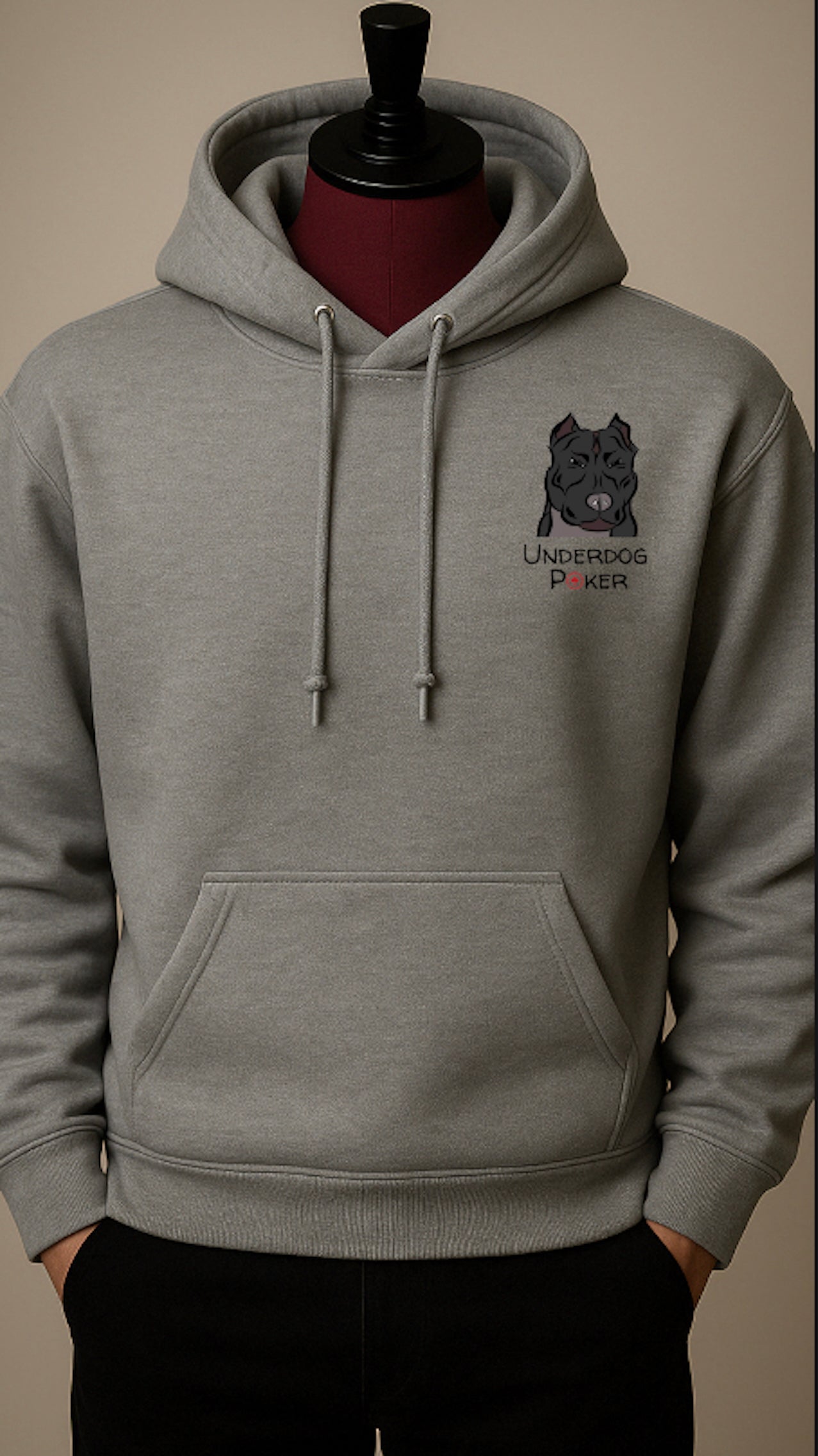 Pullover Sweatshirt (Pocket Logo) - Grey