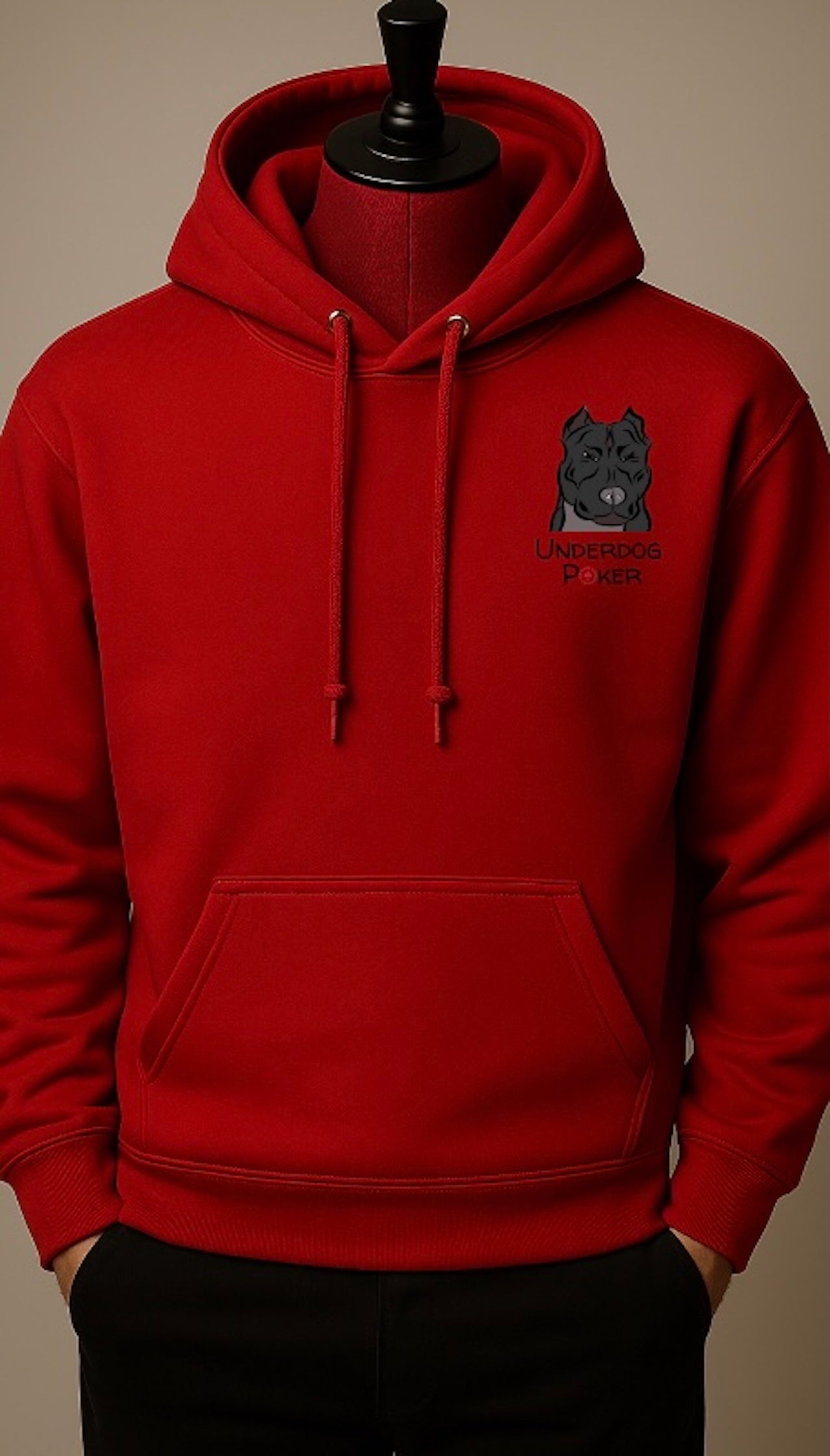 Pullover Sweatshirt (Pocket Logo) - Red