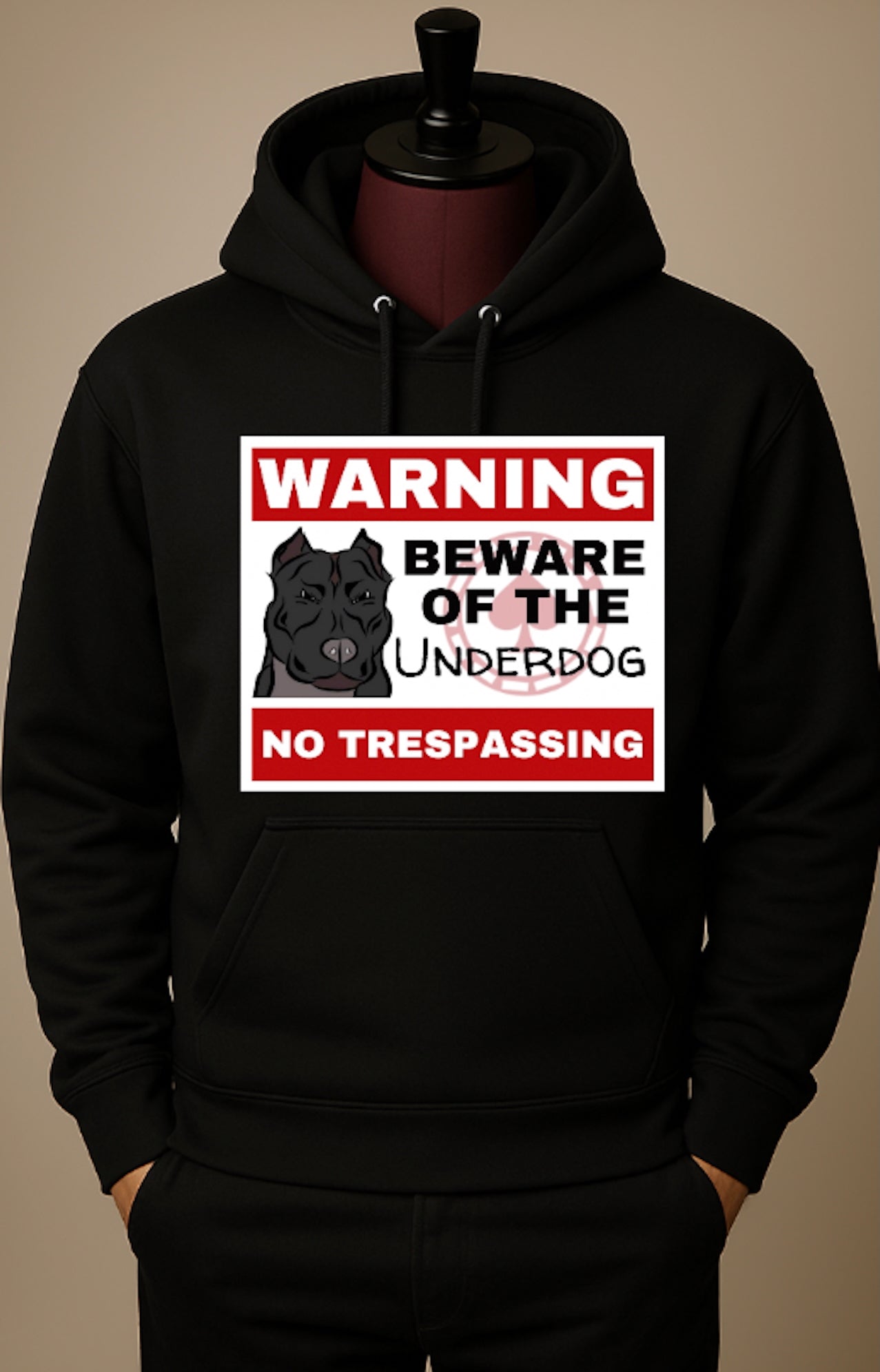 Pullover Sweatshirt (Big Logo) - Black