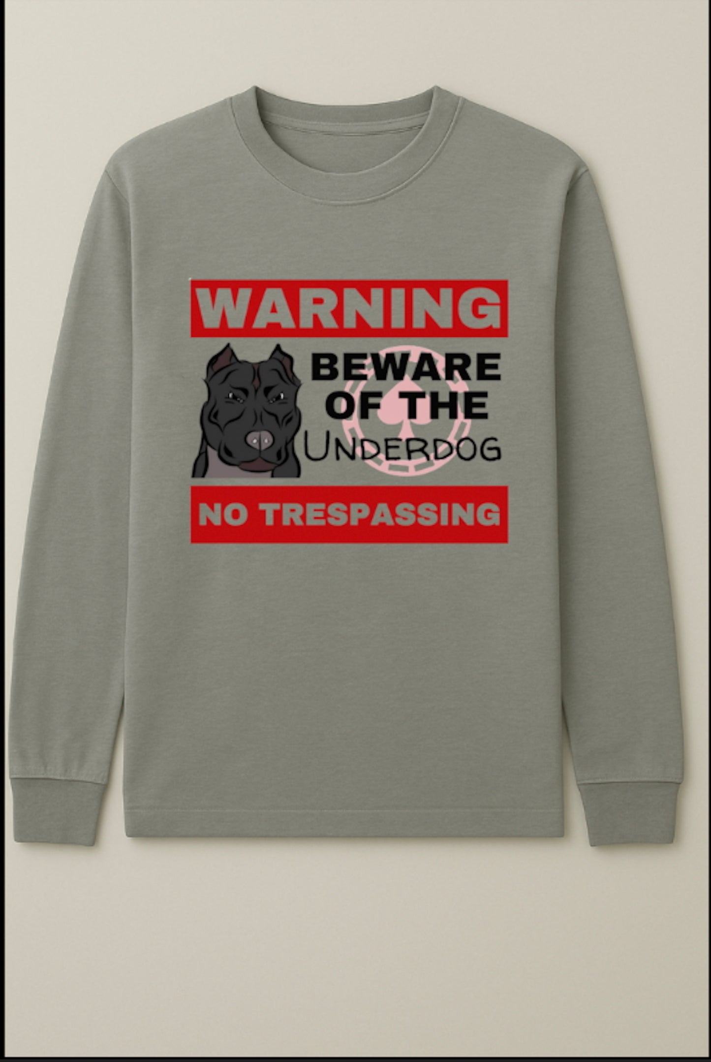 Long Sleeve T-Shirt (Big Logo) - Grey